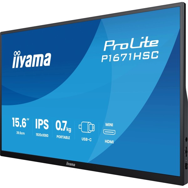 Портативний монітор iiyama ProLite P1671HSC-B1 15.6 Портативний монітор iiyama ProLite P1671HSC-B1 15.6