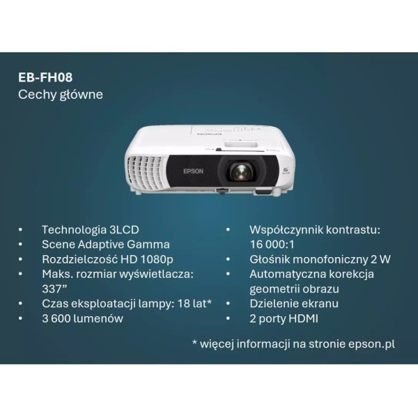 Проектор Epson EB-FH08 3LCD Full HD Проектор Epson EB-FH08 3LCD Full HD