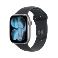 Apple Watch Series 11 GPS + Cellular 42mm Aluminum Space Grey Sport Band Black S/M