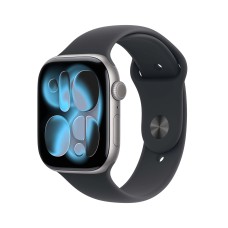 Apple Watch Series 11 GPS + Cellular 42mm Aluminum Space Grey Sport Band Black S/M