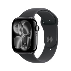 Apple Watch Series 11 GPS 46mm Aluminum Onyx Black sports Band S/M