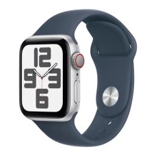 Смарт-годинник Apple Watch SE 2gen GPS + Cellular 40mm алюмінієвий сріблястий корпус спортивний ремінь Winter blue M/L