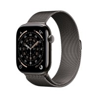 Apple Watch Series 11 GPS + Cellular 46mm Titanium Slate Milanese Band Slate S/M