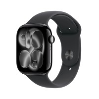 Apple Watch Series 11 GPS 46mm Aluminum Onyx Black sports Band M/L