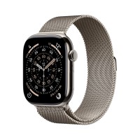 Apple Watch Series 11 GPS + Cellular 42mm Titanium Natural Milanese Band
