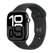 Смарт-годинник Apple Watch Series 10 GPS 46 мм спортивний ремінець з алюмінієвим оніксом чорний M/L