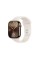 Apple Watch Series 10 GPS + Cellular 42mm Titanium Case with Gold Moonlight Sport Band M/L