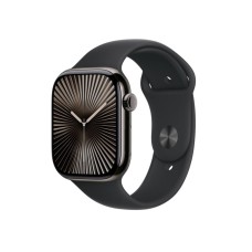 Apple Watch 10 46/Slate titanium/чорний спортивний ремінець M/L LTE