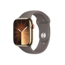 Apple Watch 9 45/Gold Steel/Clay Sport Band S/M LTE