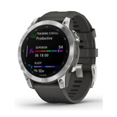 Смарт-годинник Garmin Fenix 7 47 мм із сріблясто-графітовим GPS