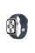 Смарт-годинник Apple Watch SE GPS + корпус Cellular 44 мм алюмінієвий сріблястий спортивний ремінець джинсовий S/M