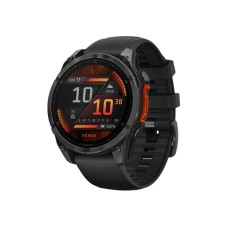 Garmin fenix 8 AMOLED 47 мм сірий з чорним ремінцем