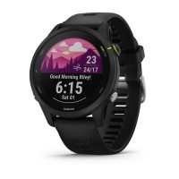 Чорний смарт-годинник Garmin Forerunner 255 Music 45mm GPS