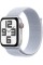 Смарт-годинник Apple Watch SE GPS + Cellular, алюмінієвий сріблястий корпус 44 мм, спортивний ремінець хмарно-синього кольору