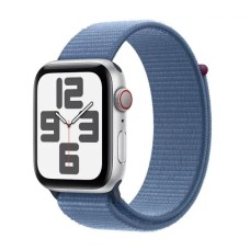 Розумний годинник Apple Watch SE 2gen GPS + Cellular 44 мм сріблястий алюмінієвий корпус спортивний ремінець Winter blue