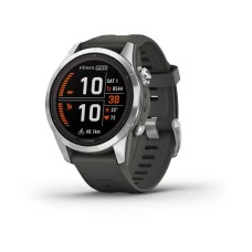 Смарт-годинник Garmin fenix 7S Pro Solar 42 мм із графітовим GPS