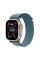 Apple Watch Ultra 3 GPS + Cellular Natural Titanium Black 49mm Alpine Band Blue Size S