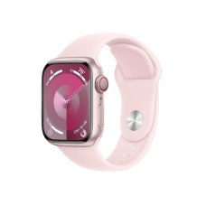 Apple Watch 9 41/рожевий алюміній/світло-рожевий спортивний ремінець M/L LTE