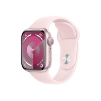 Apple Watch 9 41/рожевий алюміній/світло-рожевий спортивний ремінець S/M GPS