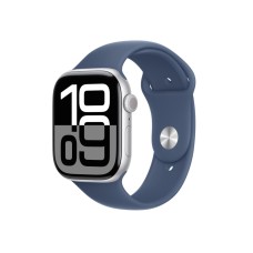 Apple Watch 10 42/сріблястий алюміній/синій M/L ремінець LTE