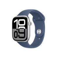 Apple Watch 10 42/сріблястий алюміній/синій M/L ремінець LTE