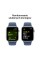 Розумний годинник Apple Watch SE GPS + корпус Cellular 44 мм, алюміній, сріблястий спортивний ремінець, джинсовий M/L