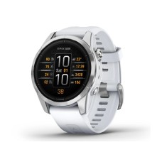 Garmin Epix 2 Pro 42 мм сріблястий з білим ремінцем