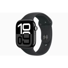 Розумний годинник Apple Watch Series 10 GPS + Cellular 42 мм спортивний ремінець з алюмінієвим оніксом чорний S/M