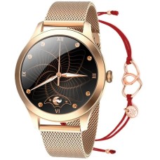 Золотий розумний годинник Maxcom FW42 47 мм + браслет від Ані Крук