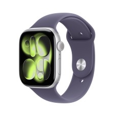 Apple Watch Series 11 GPS + Cellular 42mm Aluminum Silver Sport Band Milky Purple M/L