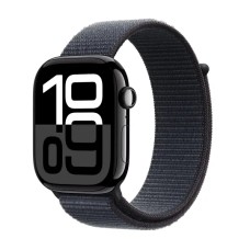 Смарт-годинник Apple Watch Series 10 GPS + стільниковий корпус, 42 мм, спортивний ремінець з алюмінієвим оніковим чорнилом