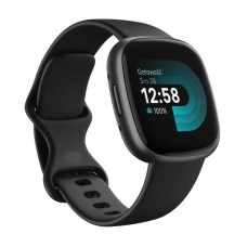 Чорний розумний годинник Fitbit by Google Versa 4