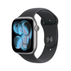 Apple Watch Series 11 GPS 42mm Aluminum Space Grey Sport Band Black S/M