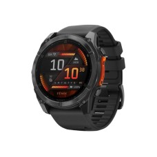 Garmin fenix 8 AMOLED 51 мм сірий, з чорним ремінцем