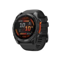 Garmin fenix 8 AMOLED 51 мм сірий з чорним ремінцем