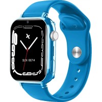 Синій розумний годинник Maxcom FW59 Kiddo LTE + окуляри Real Shades