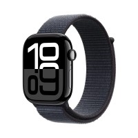 Смарт-годинник Apple Series 10 GPS + стільниковий корпус, 46 мм, алюмінієвий онікс, спортивний ремінець, струменевий