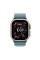 Apple Watch Ultra 3 GPS + Cellular Natural Titanium Black  49mm Alpine Band Blue Size M