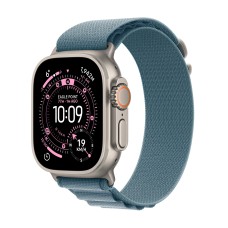 Apple Watch Ultra 3 GPS + Cellular Natural Titanium Black  49mm Alpine Band Blue Size M