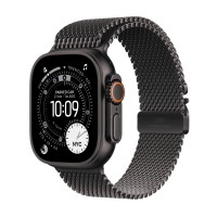 Apple Watch Ultra 3 GPS + Cellular Titanium Black 49mm Titanium Milanese Band Black S