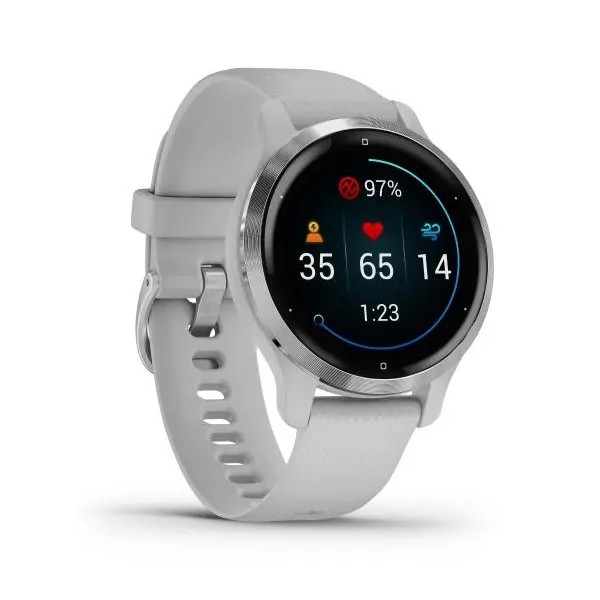 Смарт-годинник Garmin Venu 2S GPS сріблясто-білий