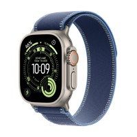 Apple Watch Ultra 3 GPS + Cellular Natural Titanium Gray 49mm Trail Blue Band S/M