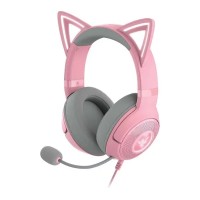 Дротові навушники з мікрофоном Razer Kraken Kitty V2 Quartz pink