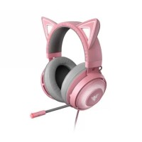Дротові навушники з мікрофоном Razer Kraken Kitty Edition Quartz pink