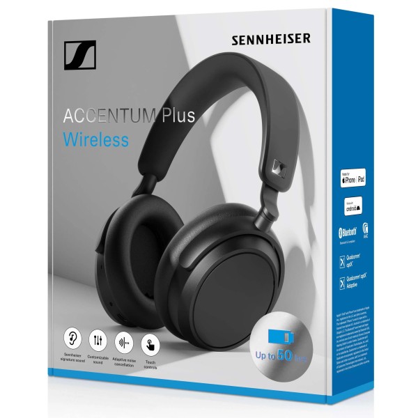 Бездротові навушники Sennheiser ACCENTUM PLUS Wireless Bluetooth 5.2 black Бездротові навушники Sennheiser ACCENTUM PLUS Wireless Bluetooth 5.2 black