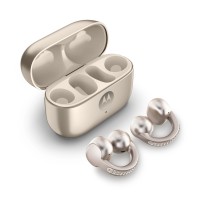 Бездротові навушники Motorola Moto Buds Loop sound by BOSE Bluetooth 5.4 Champagne Swarovski Crystals
