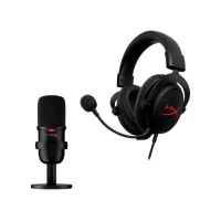 Дротові навушники з мікрофоном HyperX Streamer Starter Pack Cloud Core + SoloCast black