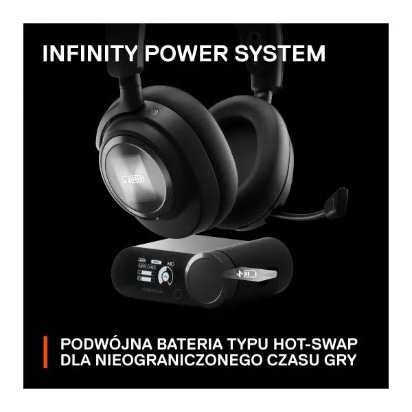 Бездротові навушники з мікрофоном SteelSeries Arctis Nova Pro X Wireless black
