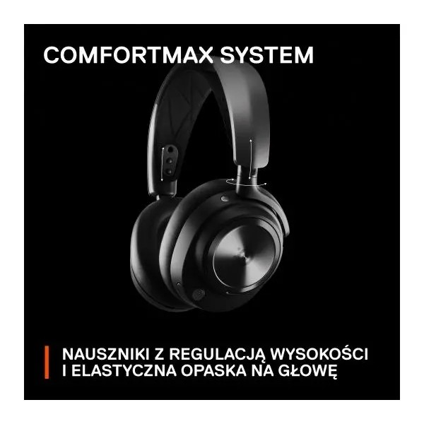 Бездротові навушники з мікрофоном SteelSeries Arctis Nova Pro X Wireless black